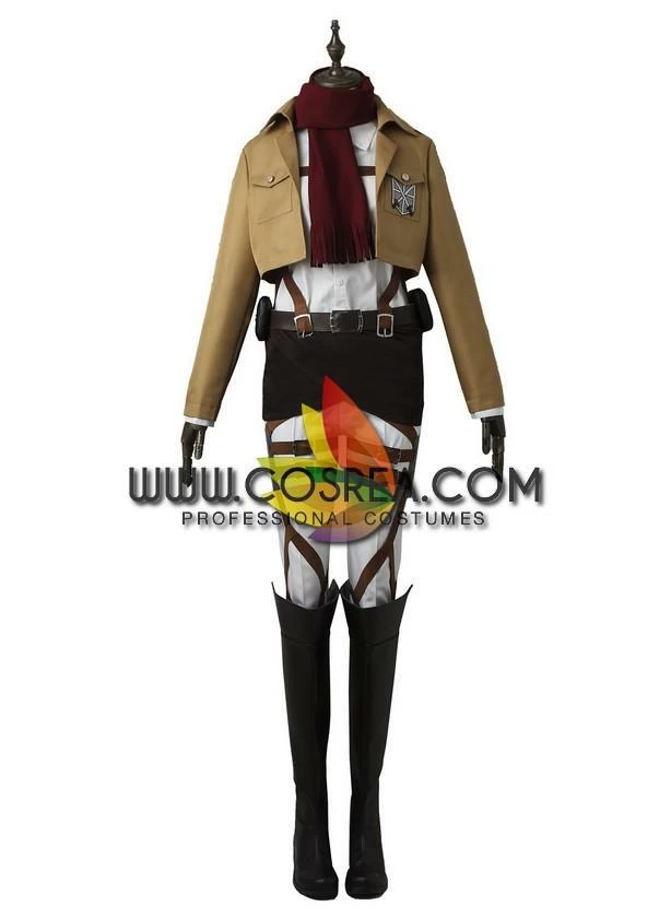 Cosrea Attack On Titan Mikasa Ackerman Complete Cosplay Costume 4 Cosrea Attack On Titan Mikasa Ackerman Complete Cosplay Costume