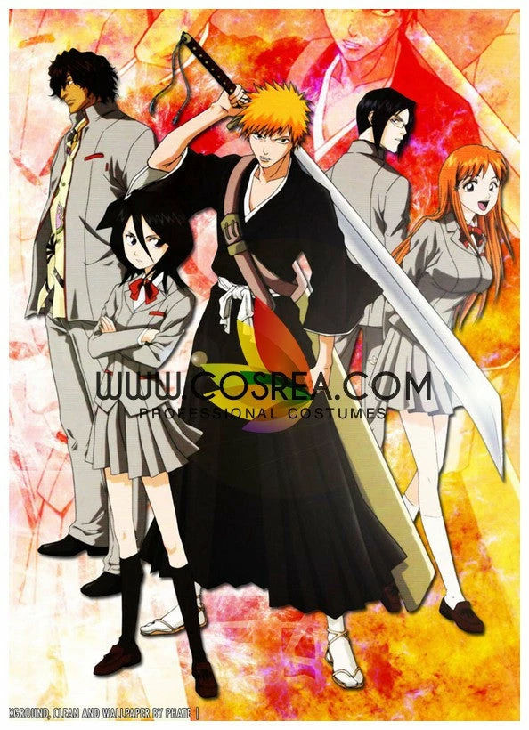 Cosrea Bleach Karakura High School Male Cosplay Costume 8 Cosrea Bleach Karakura High School Male Cosplay Costume