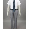 Cosrea Bleach Karakura High School Male Summer Cosplay Costume