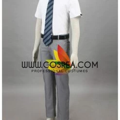 Cosrea Bleach Karakura High School Male Summer Cosplay Costume