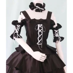 Cosrea Cosplay Costumes Chobit Chii Black And White Cosplay Costume