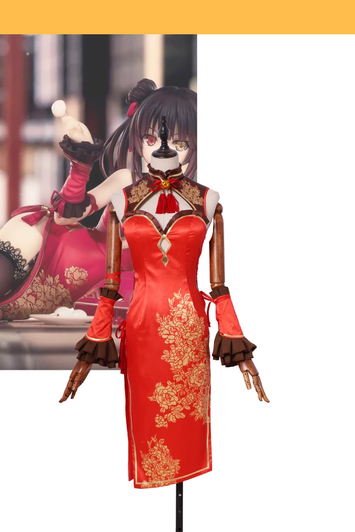 Cosrea Date A Live Kurumi Tokisaki Qipao Dress Cosplay Costume Cosplay Costumes 3 Cosrea Date A Live Kurumi Tokisaki Qipao Dress Cosplay Costume Cosplay Costumes