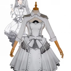Cosrea Cosplay Costumes Date A Live White Queen Cosplay Costume