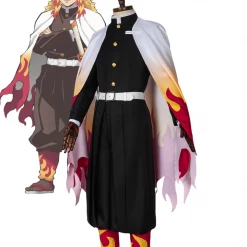 Cosrea Demon Slayer Rengoku Kyojuro Printed Cosplay Costume Cosplay Costumes