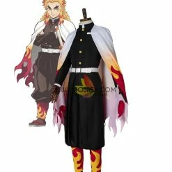 Cosrea Demon Slayer Rengoku Kyojuro Printed Cosplay Costume Cosplay Costumes 19 Cosrea Demon Slayer Rengoku Kyojuro Printed Cosplay Costume Cosplay Costumes