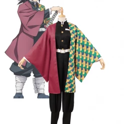 Cosrea Giyu Tomioka Water Hashira Demon Slayer Cosplay Costume Cosplay Costumes