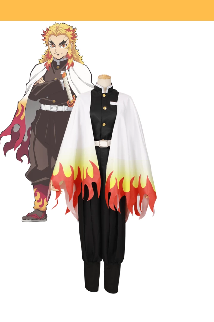 Cosrea Cosplay Costumes Kyojuro Rengoku Flame Hashira Demon Slayer Cosplay Costume 3 Cosrea Cosplay Costumes Kyojuro Rengoku Flame Hashira Demon Slayer Cosplay Costume