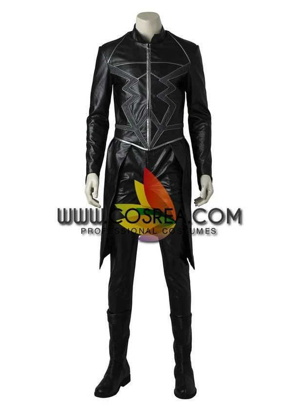 Cosrea Cosplay Costumes Black Bolt Inhumans PU Leather Cosplay Costume 4 Cosrea Cosplay Costumes Black Bolt Inhumans PU Leather Cosplay Costume