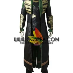 Cosrea Loki The First Avengers PU Leather Cosplay Costume