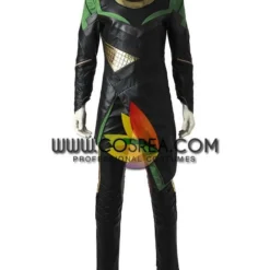 Cosrea Loki The First Avengers PU Leather Cosplay Costume