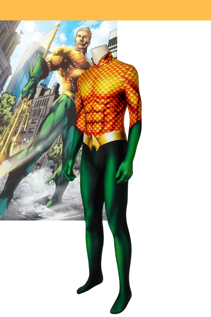 Cosrea Aquaman Classic Version Digital Printed Cosplay Costume Cosplay Costumes 3 Cosrea Aquaman Classic Version Digital Printed Cosplay Costume Cosplay Costumes