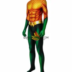 Cosrea Aquaman Classic Version With Flared Gloves Digital Printed Cosplay Costume