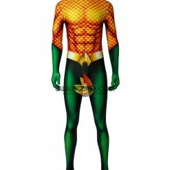 Cosrea Aquaman Classic Version With Flared Gloves Digital Printed Cosplay Costume