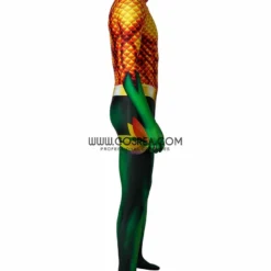 Cosrea Aquaman Classic Version With Flared Gloves Digital Printed Cosplay Costume