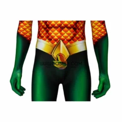 Cosrea Aquaman Classic Version With Flared Gloves Digital Printed Cosplay Costume