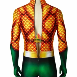 Cosrea Aquaman Classic Version With Flared Gloves Digital Printed Cosplay Costume
