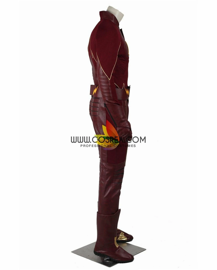Cosrea Flash Barry Allen Season 2 Option B Cosplay Costume 6 Cosrea Flash Barry Allen Season 2 Option B Cosplay Costume