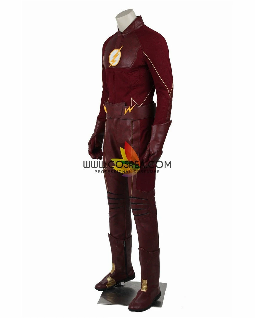 Cosrea Flash Barry Allen Season 2 Option B Cosplay Costume 5 Cosrea Flash Barry Allen Season 2 Option B Cosplay Costume