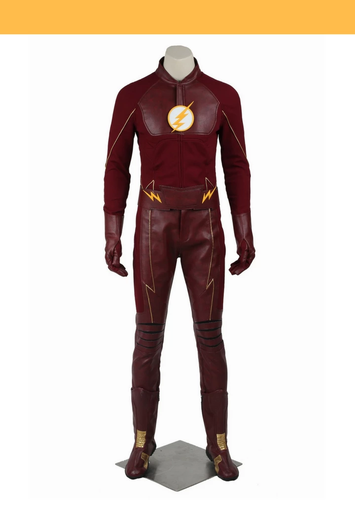 Cosrea Flash Barry Allen Season 2 Option B Cosplay Costume 3 Cosrea Flash Barry Allen Season 2 Option B Cosplay Costume