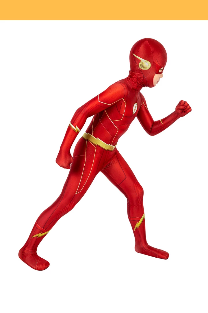 Cosrea Cosplay Costumes Flash Season 6 Kids Size Digital Printed Cosplay Costume 3 Cosrea Cosplay Costumes Flash Season 6 Kids Size Digital Printed Cosplay Costume