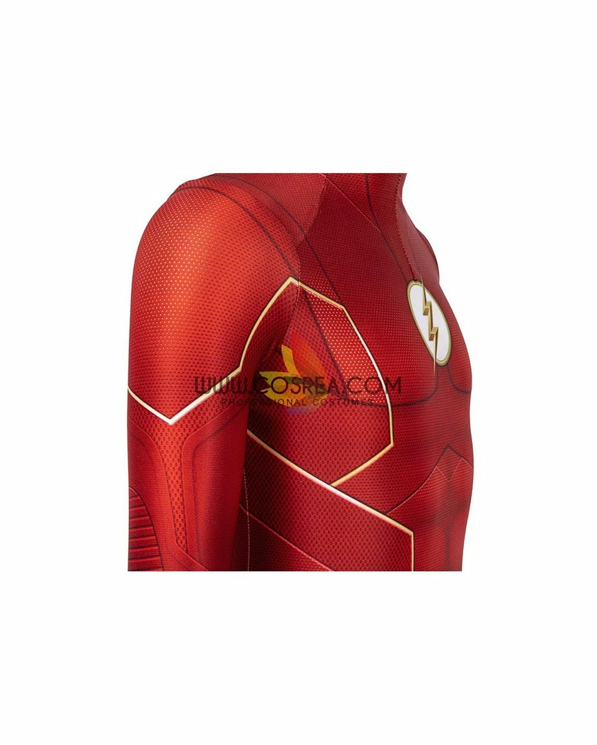 Cosrea Cosplay Costumes Flash Season 6 Kids Size Digital Printed Cosplay Costume 9 Cosrea Cosplay Costumes Flash Season 6 Kids Size Digital Printed Cosplay Costume