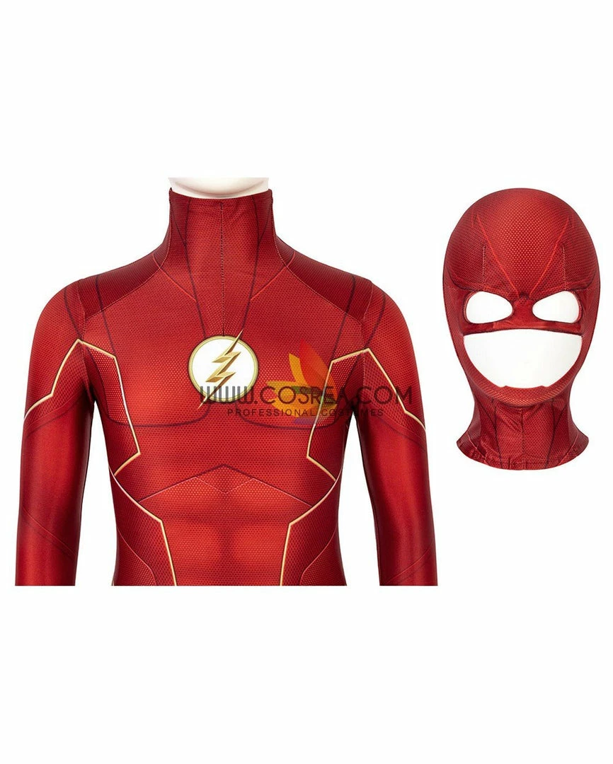 Cosrea Cosplay Costumes Flash Season 6 Kids Size Digital Printed Cosplay Costume 8 Cosrea Cosplay Costumes Flash Season 6 Kids Size Digital Printed Cosplay Costume