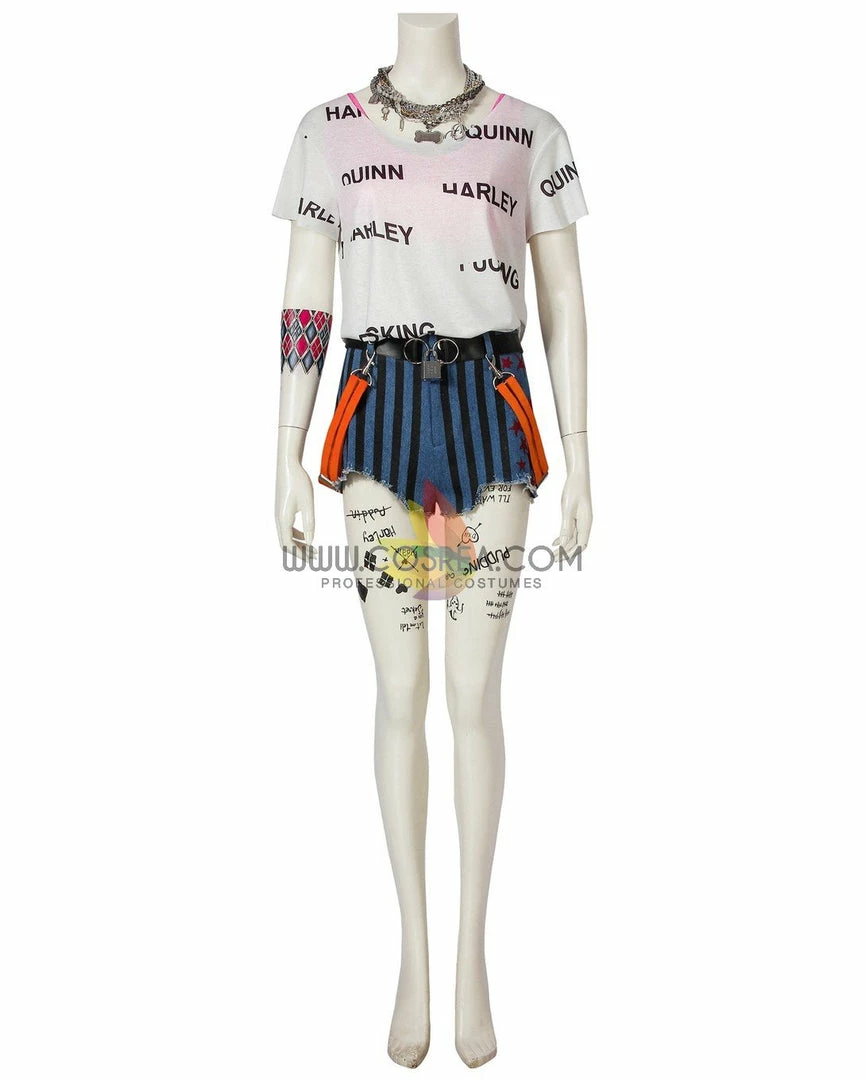 Cosrea Harley Quinn Birds Of Prey Poster Version Cosplay Costume 6 Cosrea Harley Quinn Birds Of Prey Poster Version Cosplay Costume