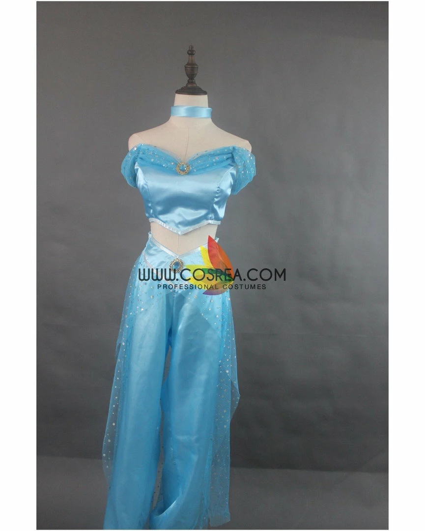 Cosrea Aladdin Jasmine Classic Satin Cosplay Costume Disney Inspired 6 Cosrea Aladdin Jasmine Classic Satin Cosplay Costume Disney Inspired