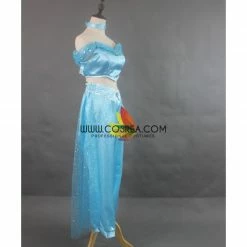 Cosrea Aladdin Jasmine Classic Satin Cosplay Costume Disney Inspired 12 Cosrea Aladdin Jasmine Classic Satin Cosplay Costume Disney Inspired