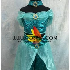 Cosrea Girls Size Jasmine Sequin Fabric Cosplay Costume Disney Inspired 11 Cosrea Girls Size Jasmine Sequin Fabric Cosplay Costume Disney Inspired