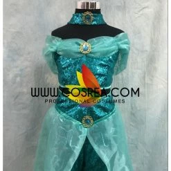 Cosrea Girls Size Jasmine Sequin Fabric Cosplay Costume Disney Inspired 15 Cosrea Girls Size Jasmine Sequin Fabric Cosplay Costume Disney Inspired