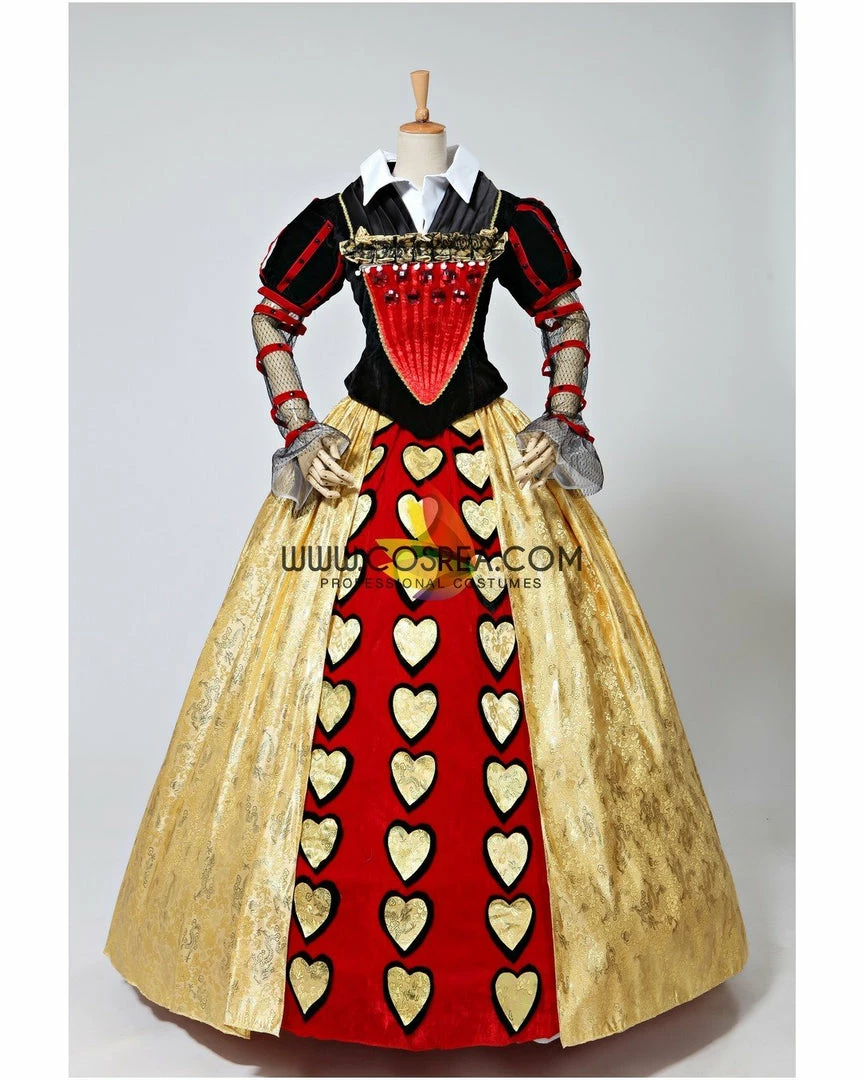 Cosrea Alice In The Wonderland Red Queen Cosplay Costume Disney Inspired 4 Cosrea Alice In The Wonderland Red Queen Cosplay Costume Disney Inspired