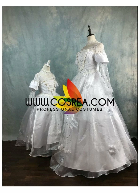 Cosrea Girls Size White Queen Cosplay Costume Disney Inspired 8 Cosrea Girls Size White Queen Cosplay Costume Disney Inspired