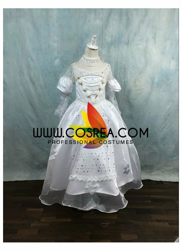Cosrea Girls Size White Queen Cosplay Costume Disney Inspired 5 Cosrea Girls Size White Queen Cosplay Costume Disney Inspired