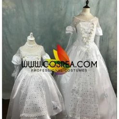 Cosrea Girls Size White Queen Cosplay Costume Disney Inspired 16 Cosrea Girls Size White Queen Cosplay Costume Disney Inspired