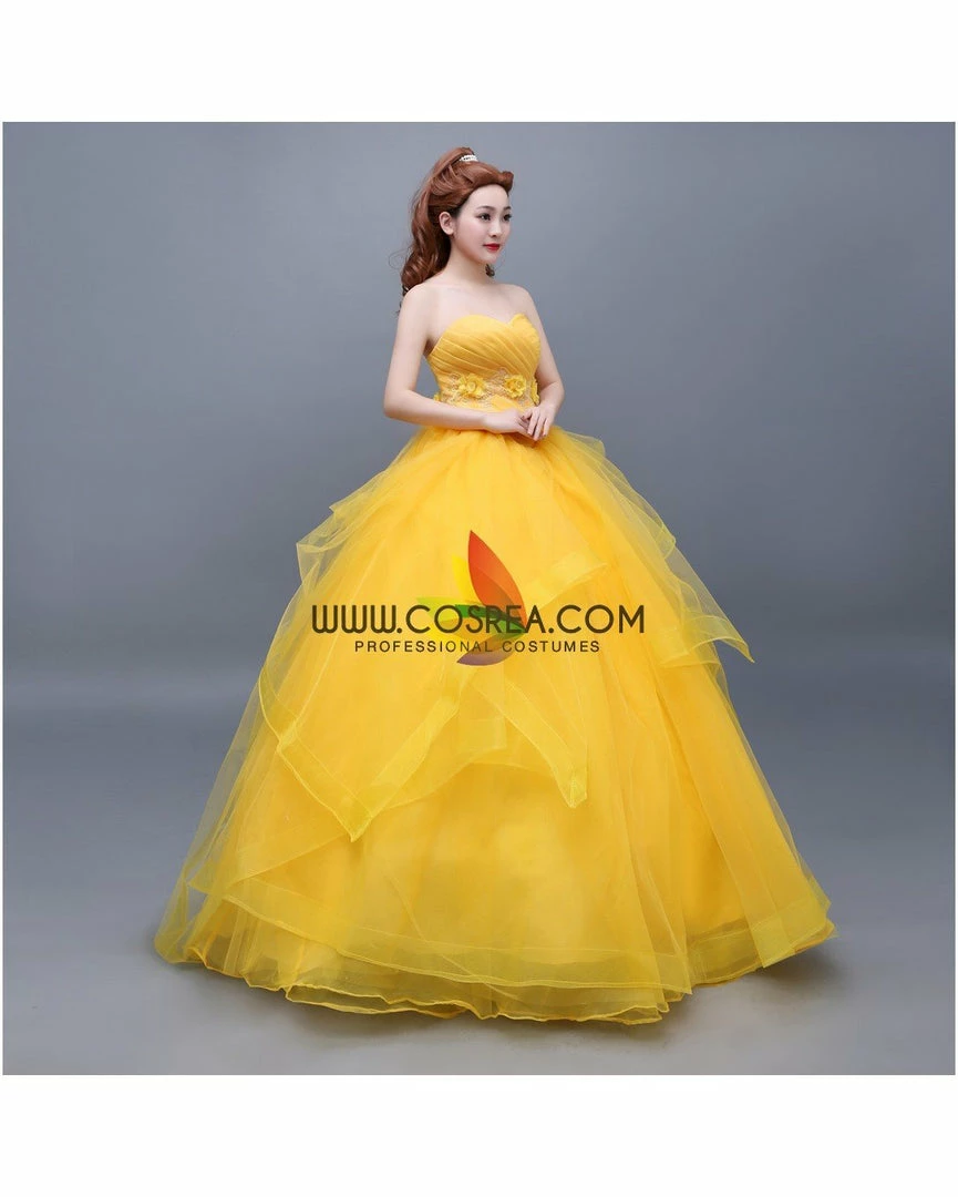 Cosrea Beauty And Beast Belle Classic Basque Style Cosplay Costume Disney Inspired 7 Cosrea Beauty And Beast Belle Classic Basque Style Cosplay Costume Disney Inspired