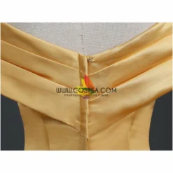 Cosrea Beauty And Beast Belle Classic Brocade Ruffle Cosplay Costume