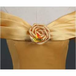 Cosrea Beauty And Beast Belle Classic Brocade Ruffle Cosplay Costume