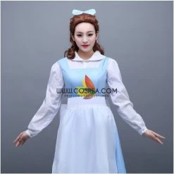 Cosrea Beauty And Beast Belle Classic Peasant In Satin Cosplay Costume 12 Cosrea Beauty And Beast Belle Classic Peasant In Satin Cosplay Costume