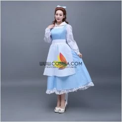 Cosrea Beauty And Beast Belle Classic Peasant In Satin Cosplay Costume 11 Cosrea Beauty And Beast Belle Classic Peasant In Satin Cosplay Costume
