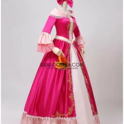 Cosrea Beauty And Beast Belle Pink Satin With Embroidered Gold Accent Cosplay Costume Disney Inspired 17 Cosrea Beauty And Beast Belle Pink Satin With Embroidered Gold Accent Cosplay Costume Disney Inspired