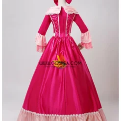 Cosrea Beauty And Beast Belle Pink Satin With Embroidered Gold Accent Cosplay Costume Disney Inspired 19 Cosrea Beauty And Beast Belle Pink Satin With Embroidered Gold Accent Cosplay Costume Disney Inspired