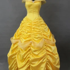 Cosrea Beauty And Beast Belle With Tulle Shoulder Drape Cosplay Costume Disney Inspired 10 Cosrea Beauty And Beast Belle With Tulle Shoulder Drape Cosplay Costume Disney Inspired