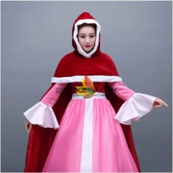 Cosrea Beauty And Beast Classic Belle Winter Cosplay Costume Disney Inspired
