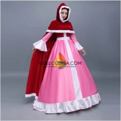 Cosrea Beauty And Beast Classic Belle Winter Cosplay Costume Disney Inspired