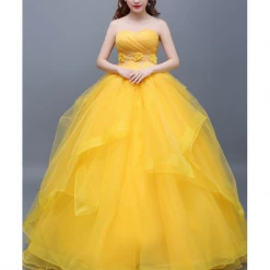 Cosrea Beauty And Beast Belle Classic Basque Style Cosplay Costume Disney Inspired