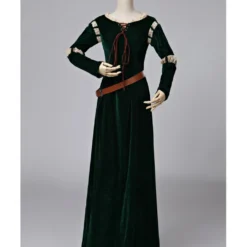 Cosrea Disney Inspired Brave Merida Classic Velvet Cosplay Costume
