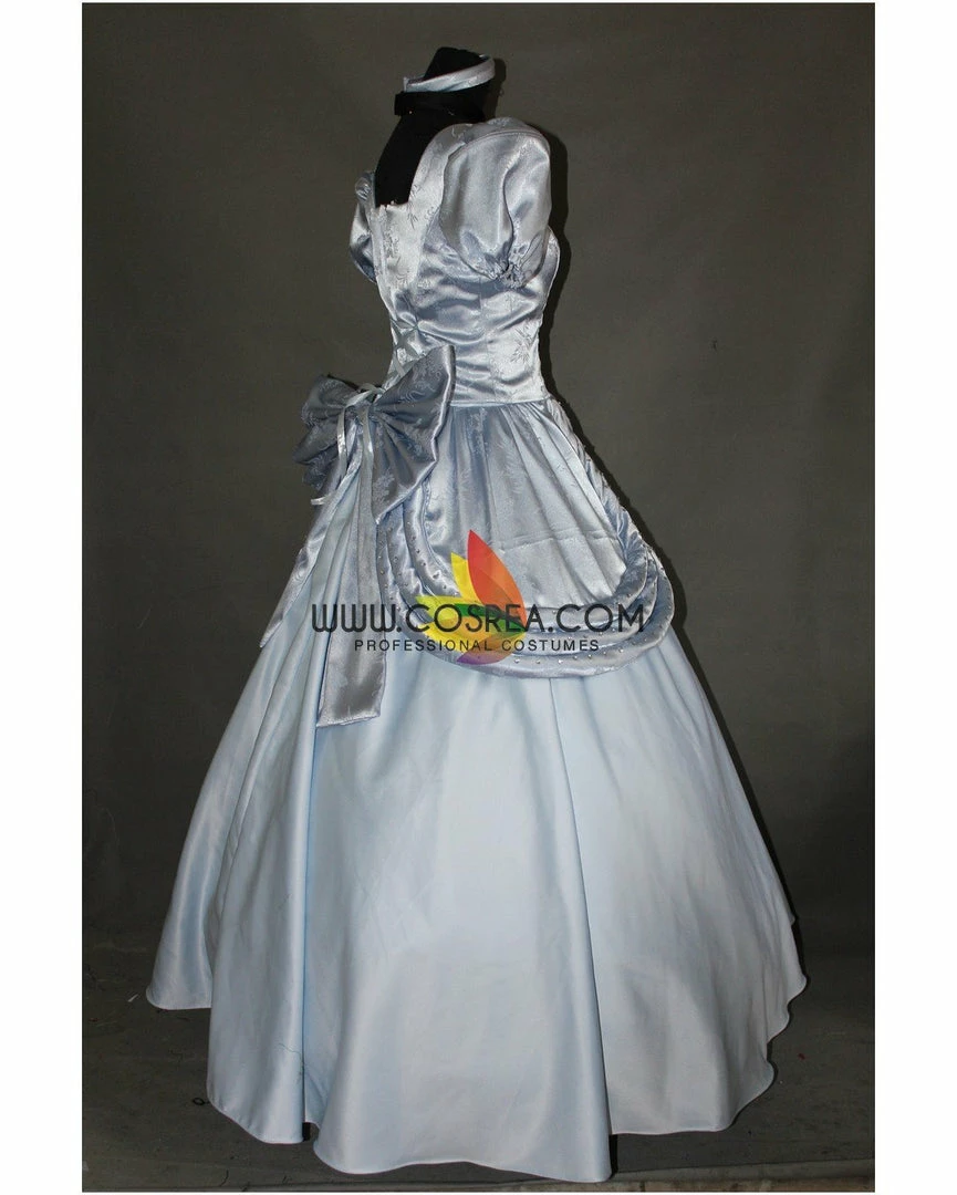 Cosrea Disney Inspired Cinderella Classic Ballgown In Brocade Satin Cosplay Costume 5 Cosrea Disney Inspired Cinderella Classic Ballgown In Brocade Satin Cosplay Costume