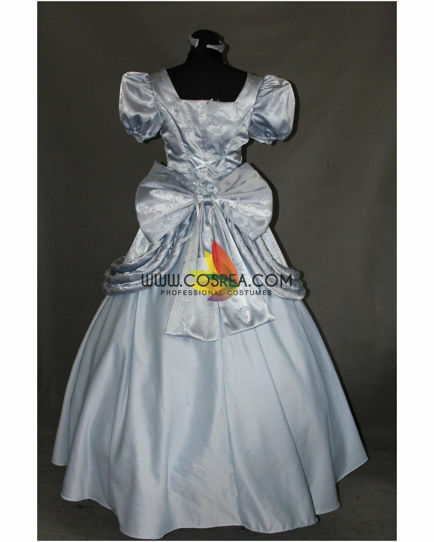 Cosrea Disney Inspired Cinderella Classic Ballgown In Brocade Satin Cosplay Costume 6 Cosrea Disney Inspired Cinderella Classic Ballgown In Brocade Satin Cosplay Costume
