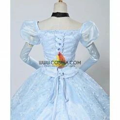 Cosrea Cinderella Classic Ballgown In Floral Overlayer Cosplay Costume Disney Inspired 15 Cosrea Cinderella Classic Ballgown In Floral Overlayer Cosplay Costume Disney Inspired